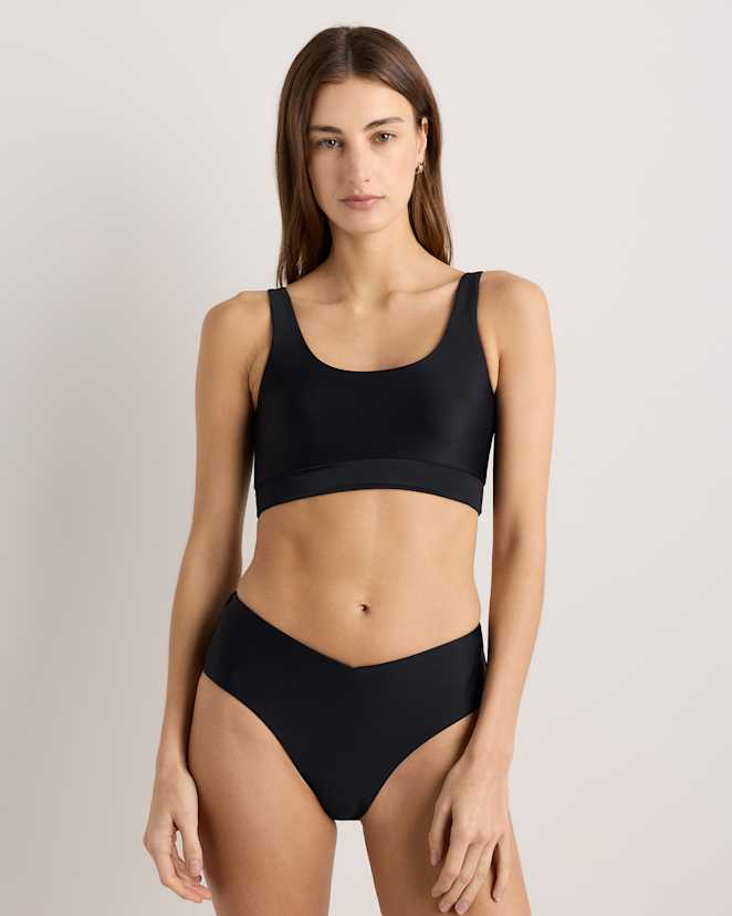 Black Italian Tank Bikini Top