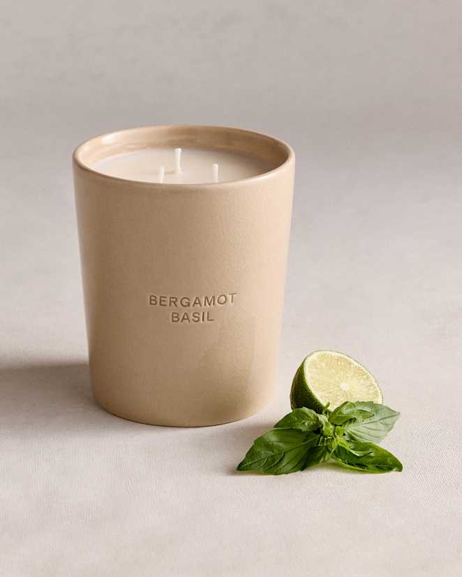 No Color Bergamot Basil 3-Wick Luxury Candle