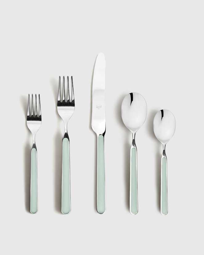 Sage Fantasia Flatware 20-Pc Set by Mepra