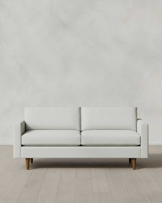 Snow Atlas Midcentury Sofa in Performance Basketweave