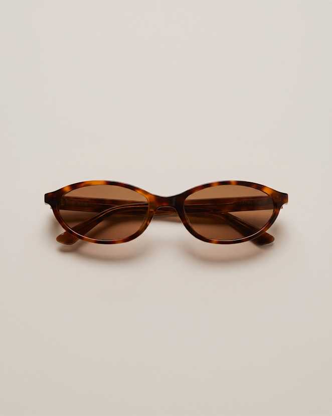 Ginger Tortoise with Brown lens Amalfi Polarized Acetate Sunglasses
