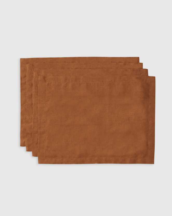 Terracotta European Linen Placemat (Set of 4)