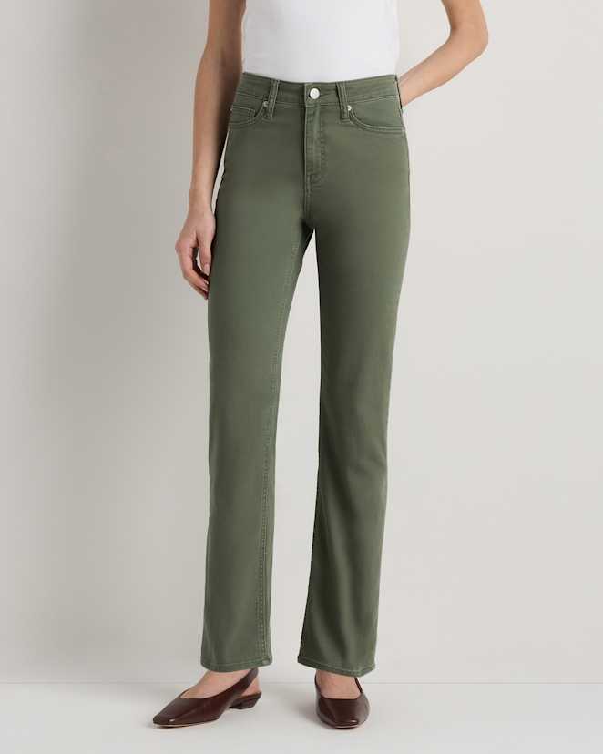 Loden Green Bella Stretch Straight Jeans