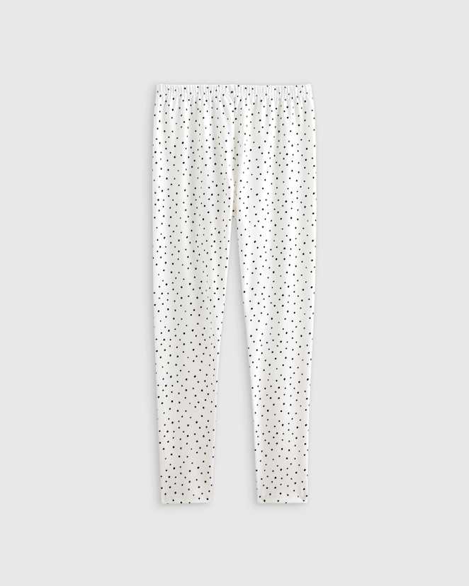 Black Dots Organic Cotton Leggings