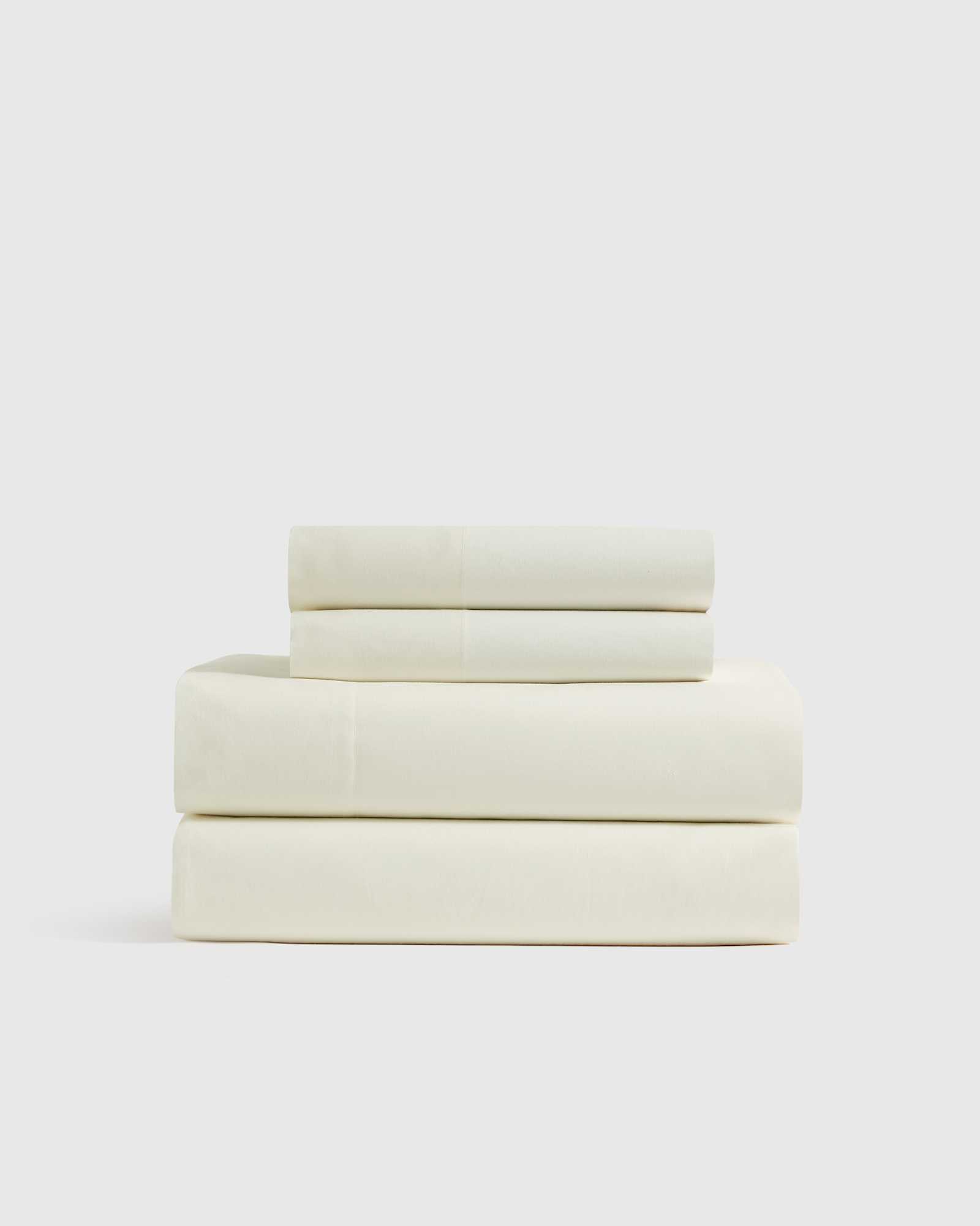 ivory Classic Organic Percale Sheet Set