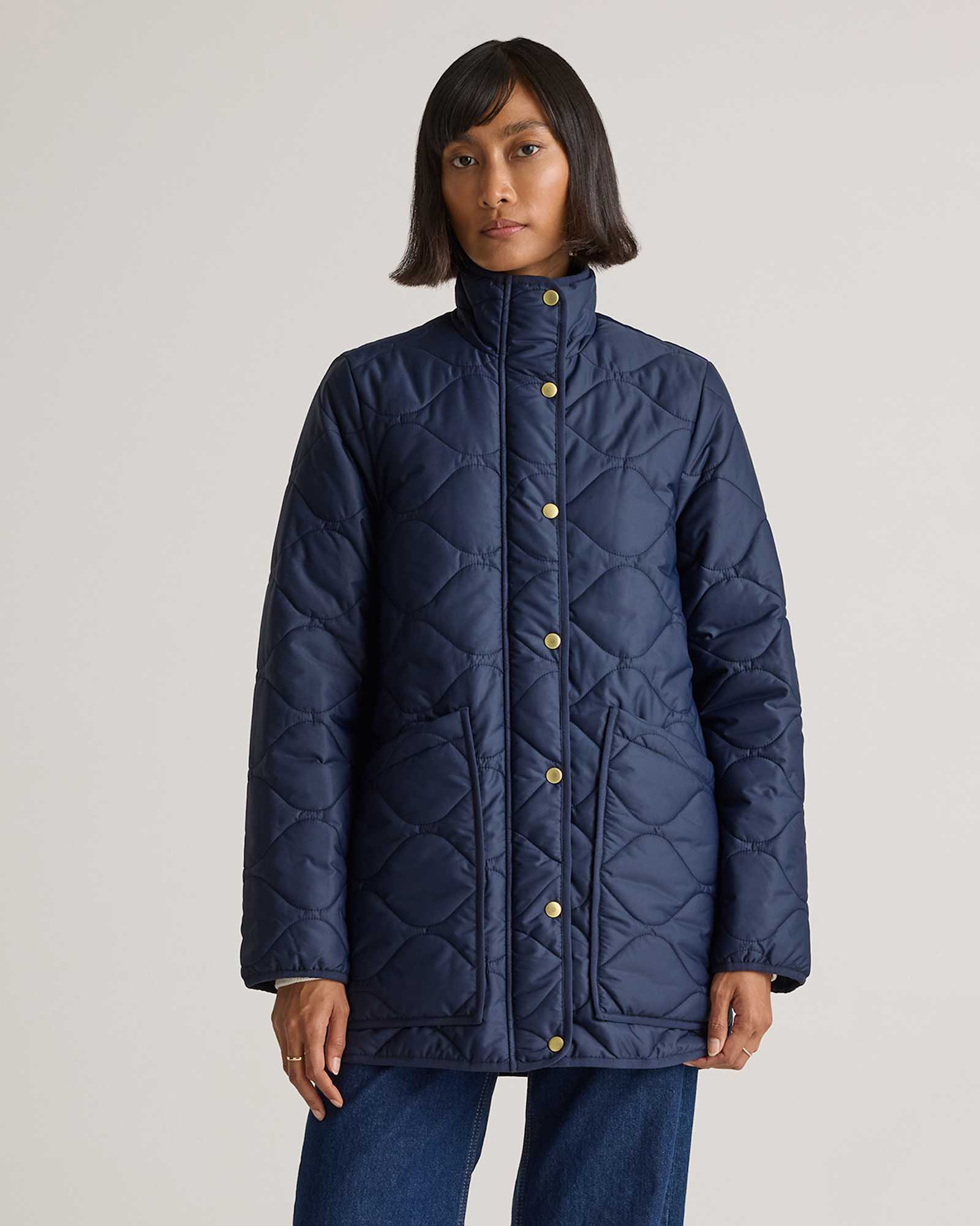Admiral Featherless Quilted Long Puffer Jacket