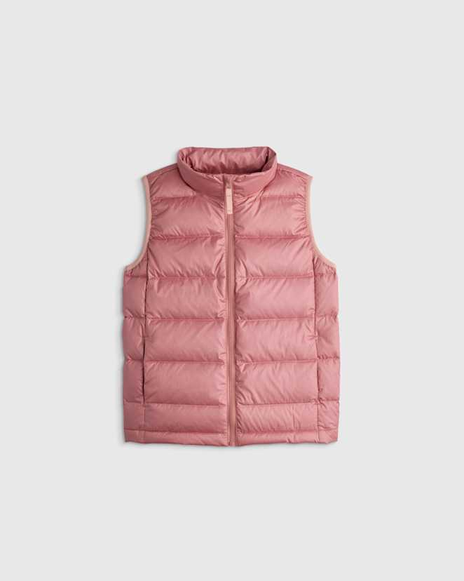 Dusty Rose Lightweight Down Puffer Vest