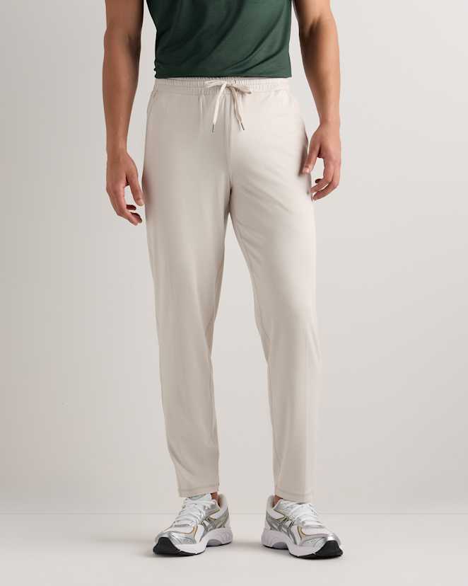 Solid Chalk Flowknit Performance Pants