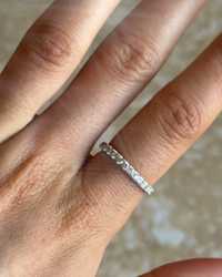 Lab Grown Diamond Pave Band Yellow Gold Melissa Gonzalez 4x5