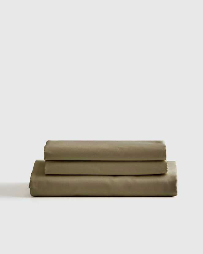Aloe Luxury Organic Sateen Fitted Sheet Set