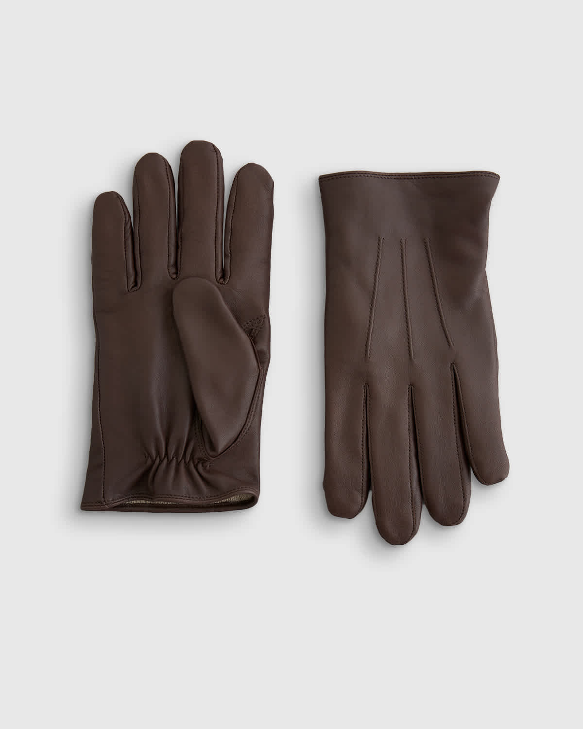 Cashmere Lined Leather Tech Choc 2