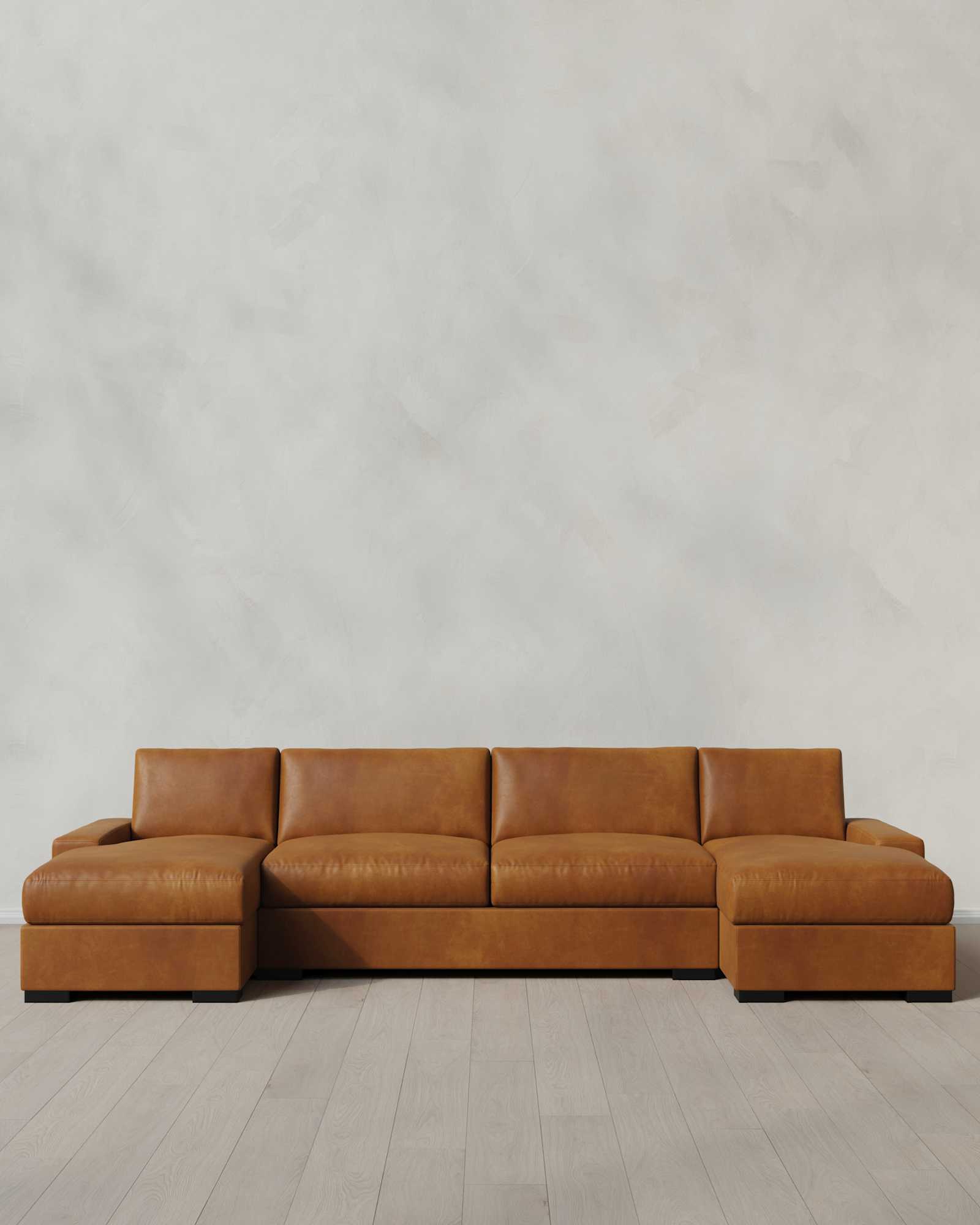 Stillman- Leather 134 U Sectional Bruno Canyon (1)