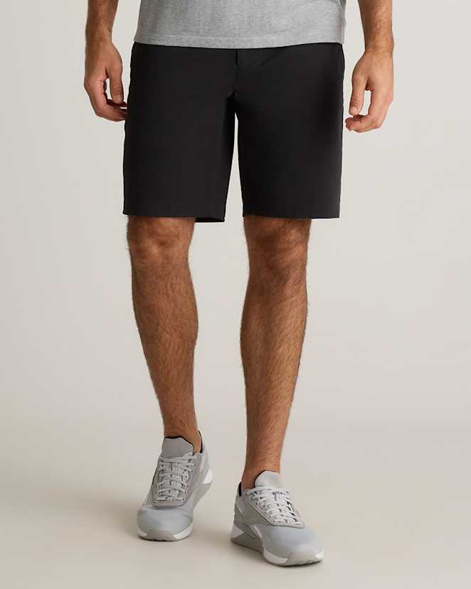 True Black Organic Cotton Coolmax® Chino Shorts - 9"