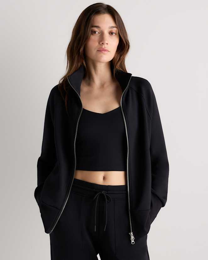 Black CloudComfort Full-Zip Sweatshirt