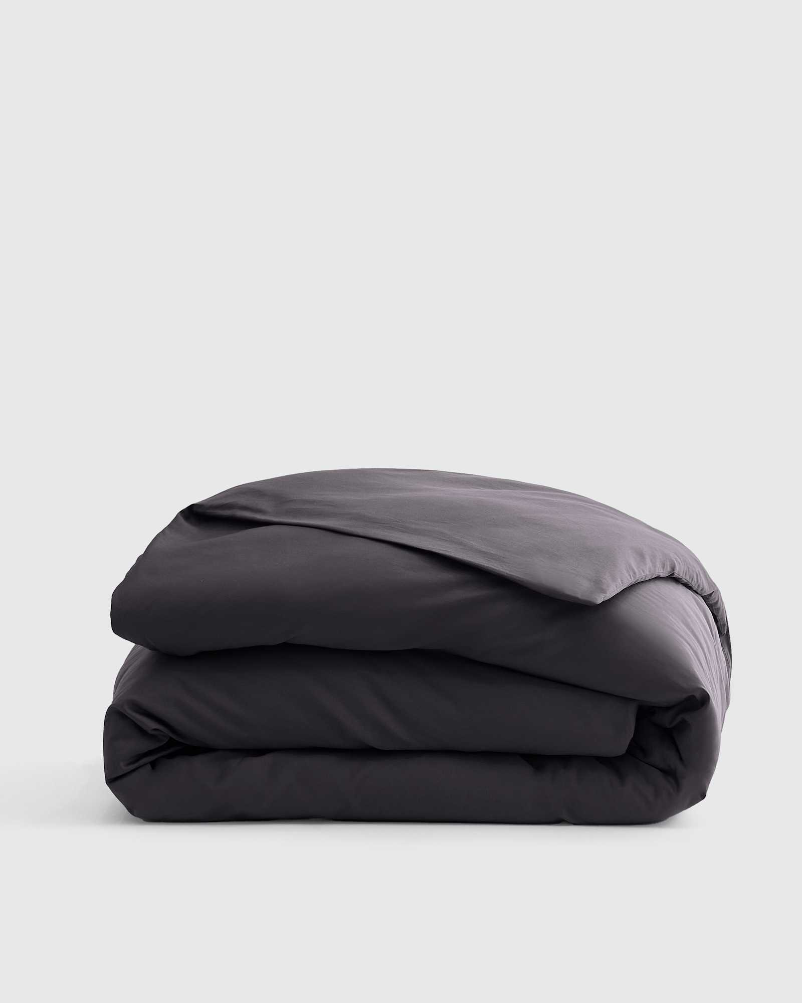 graphite Luxury Organic Sateen Duvet Cover