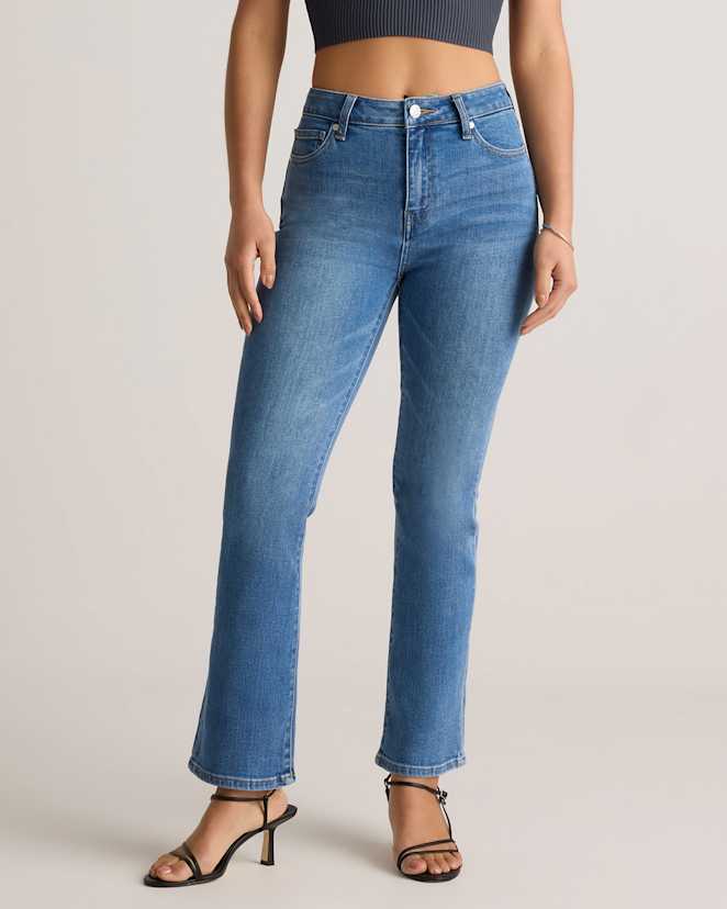 Medium Wash Bella Stretch Kick Flare Jeans