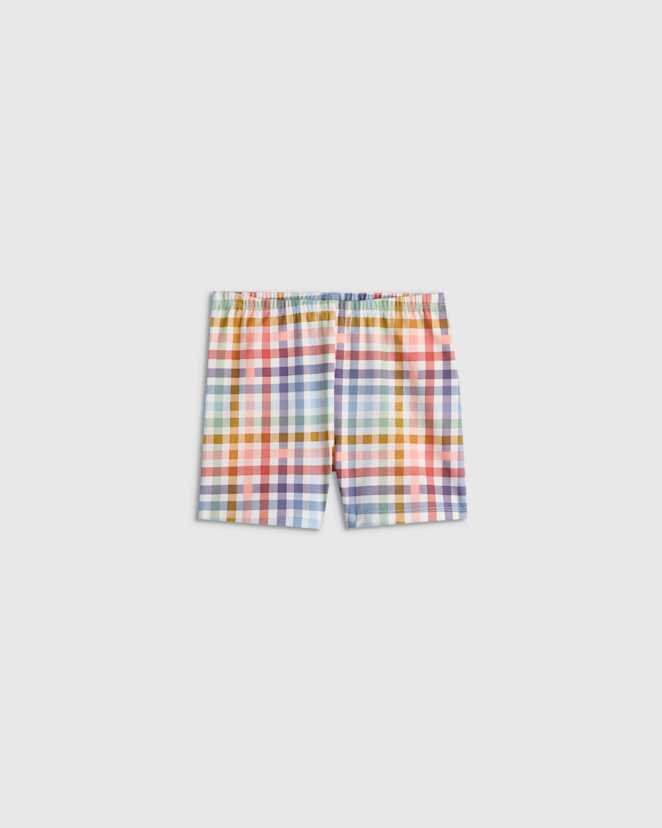 Plaid Organic Cotton Cartwheel Shorts