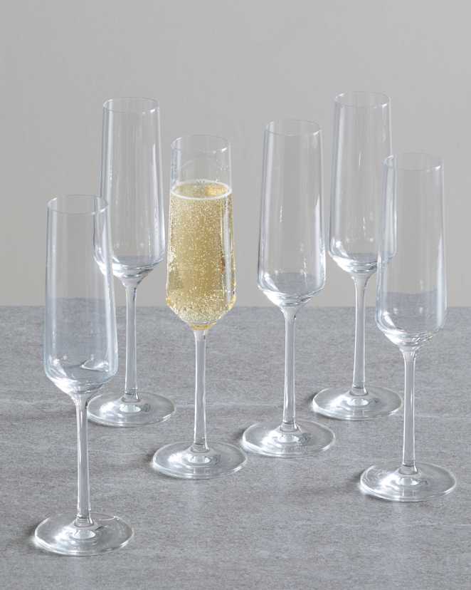 No Color Pure Champagne Flute (Set of 6)