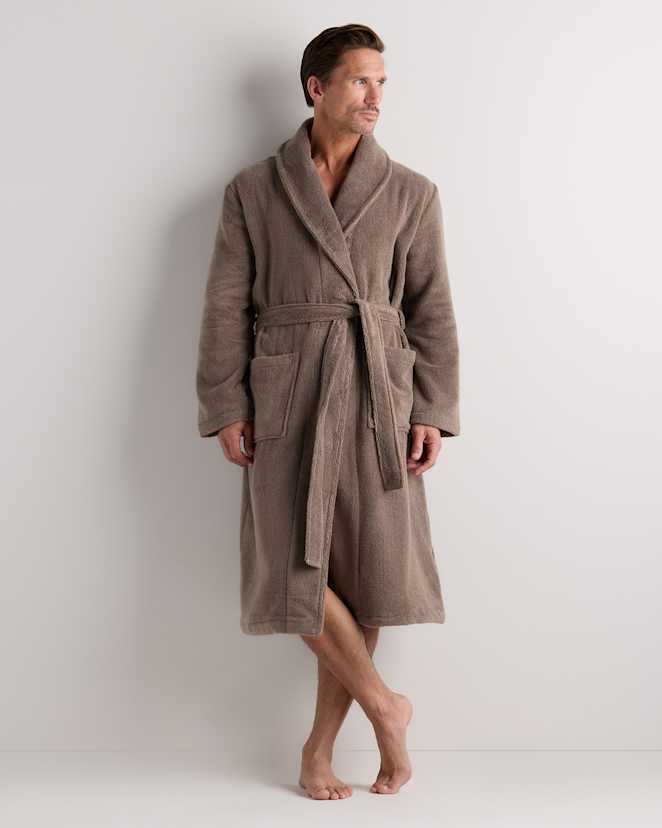 Heather Brown Turkish Cotton Terry Robe
