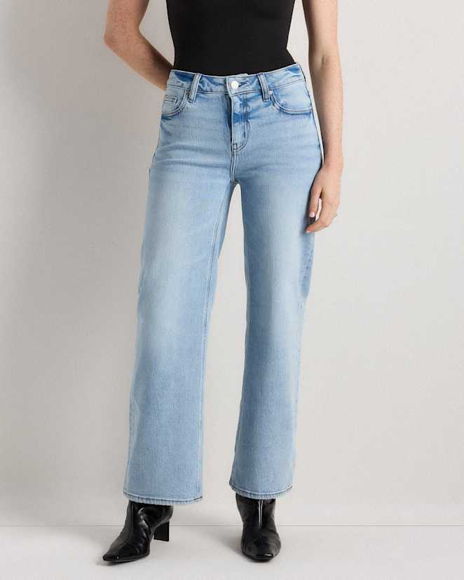 Cool Blue Luna Stretch Relaxed Straight Jeans