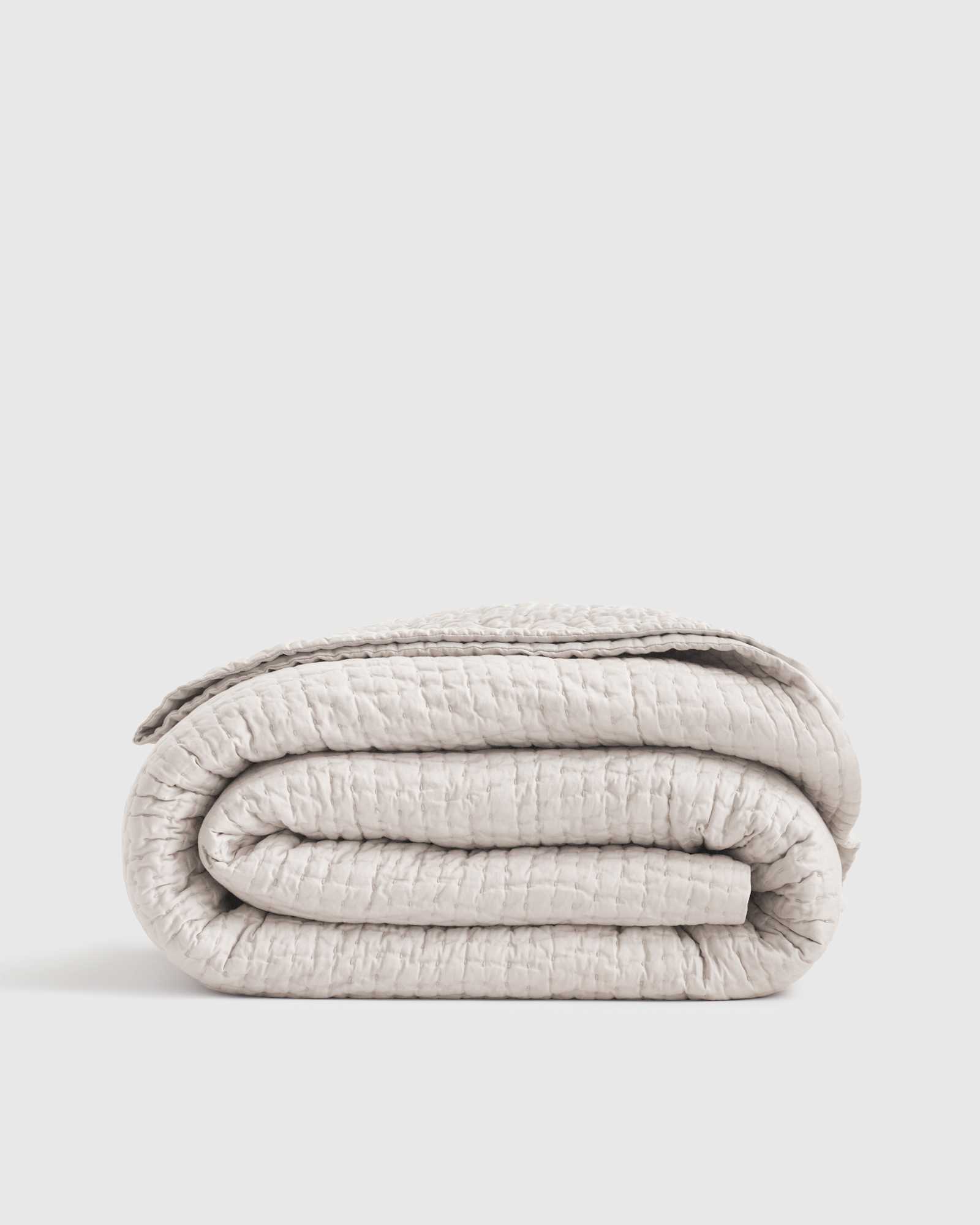 Silk Pick Stitch Quilt ivory 183820