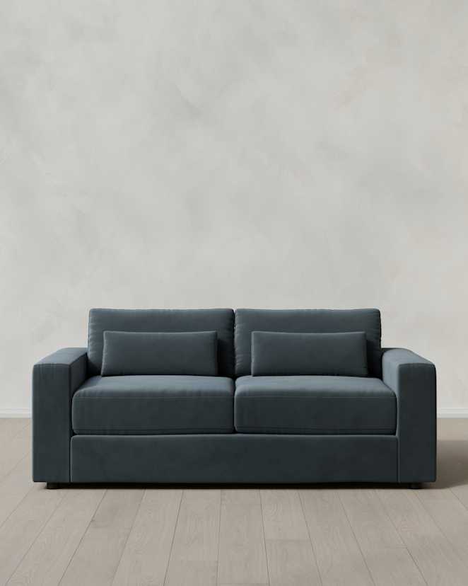 Pine Ashford Deep Seat Sofa in Performance Velvet