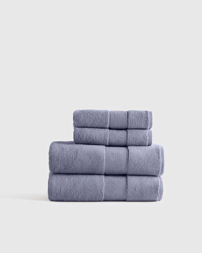 Twilight Blue Classic Organic Turkish Cotton Bath Bundle (4 pieces)