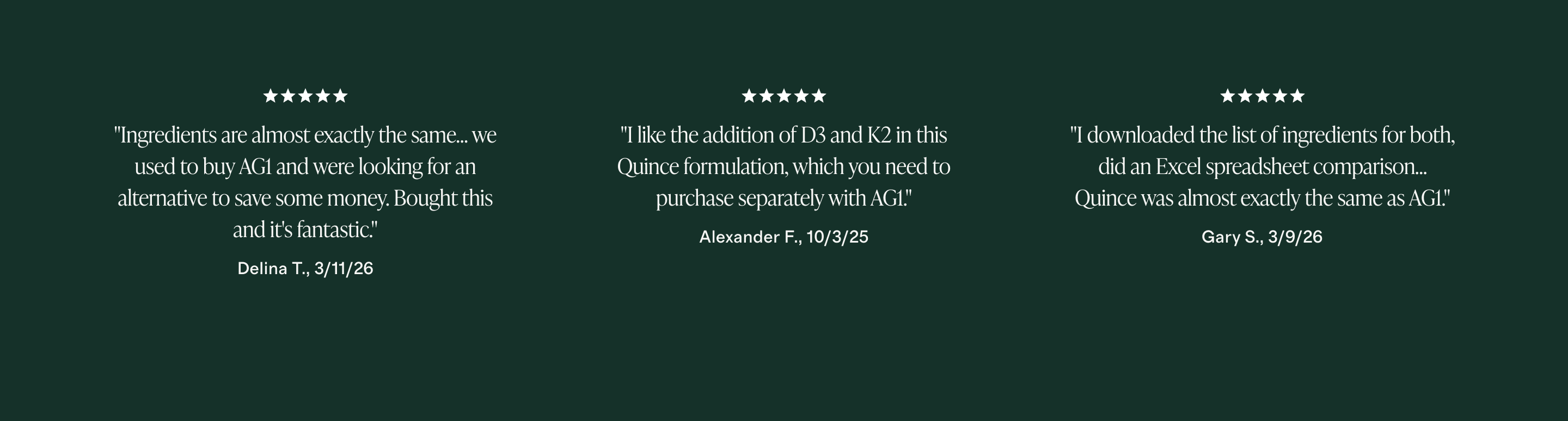 Reviews 3