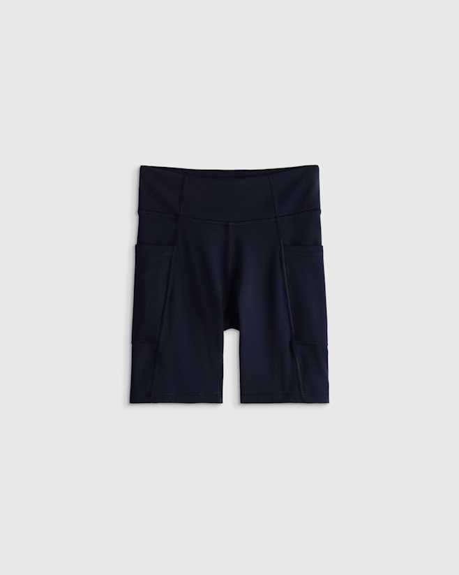 Deep Navy Girls Ultra-Form Pocket Bike Shorts