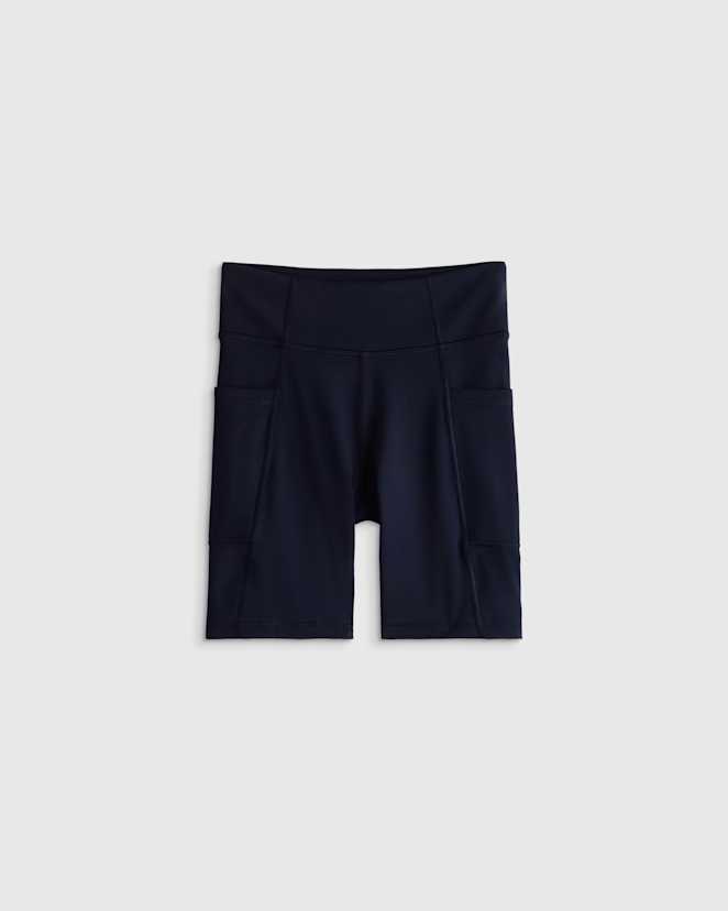 Deep Navy Girls Ultra-Form Pocket Bike Shorts