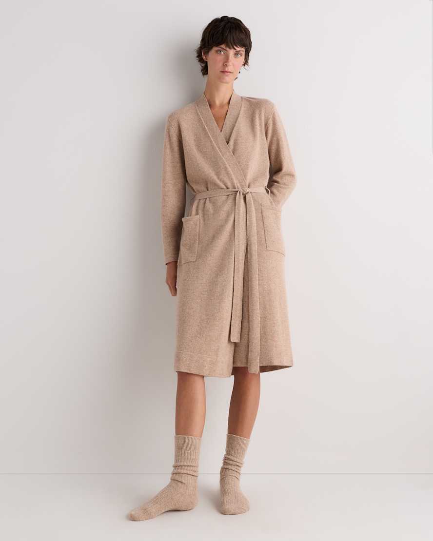Oatmeal Mongolian Cashmere Robe