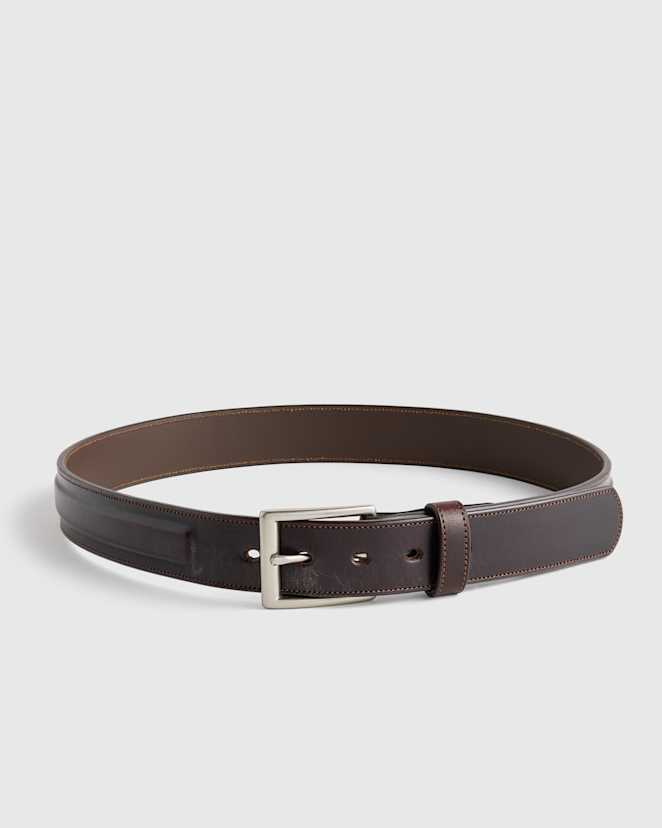 Hickory Hugo Contoured Leather Dress Belt