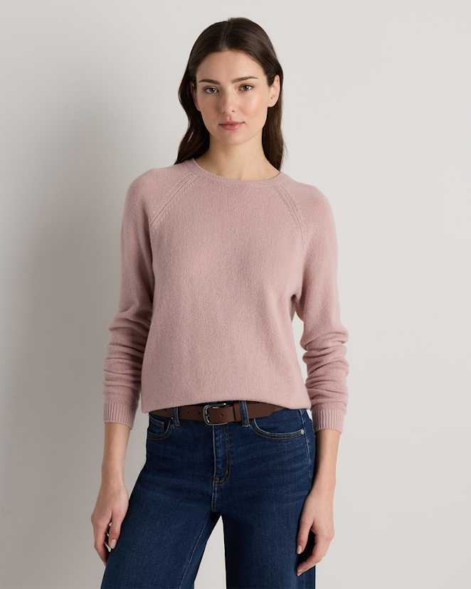 Desert Bloom Pink 100% Yak Wool Crewneck Sweater