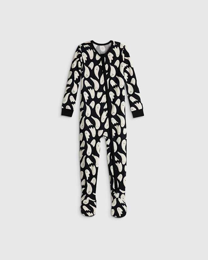 Ghosts Bamboo Footie Pajama
