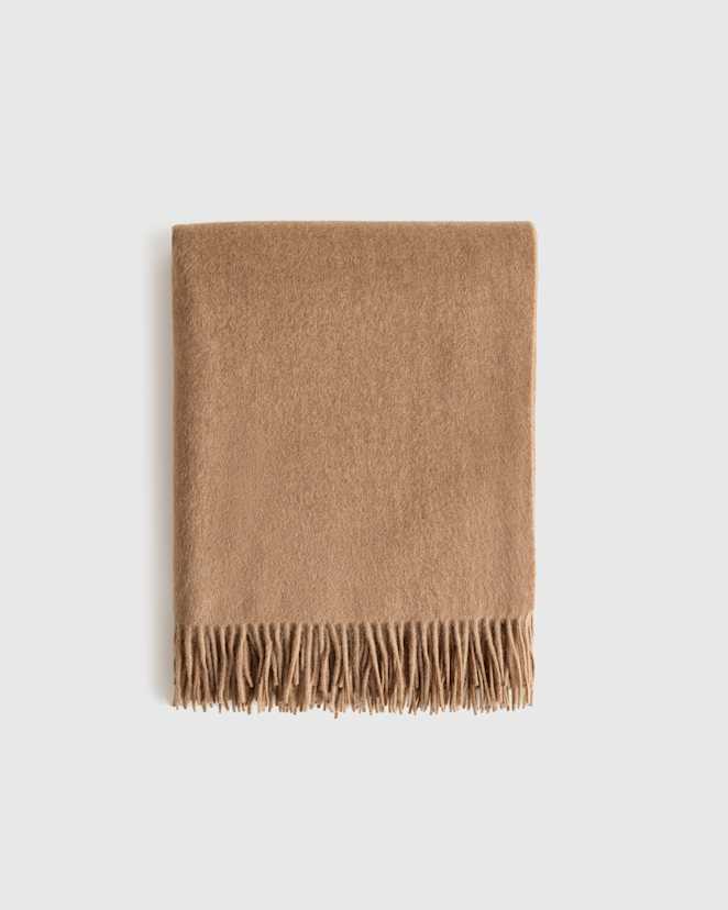 Teak Mongolian Cashmere Throw
