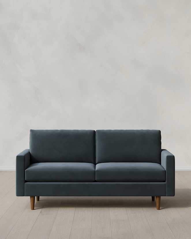 Pine Atlas Midcentury Sofa in Performance Velvet