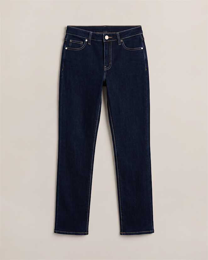Deep Rinse Bella Stretch Straight Jeans