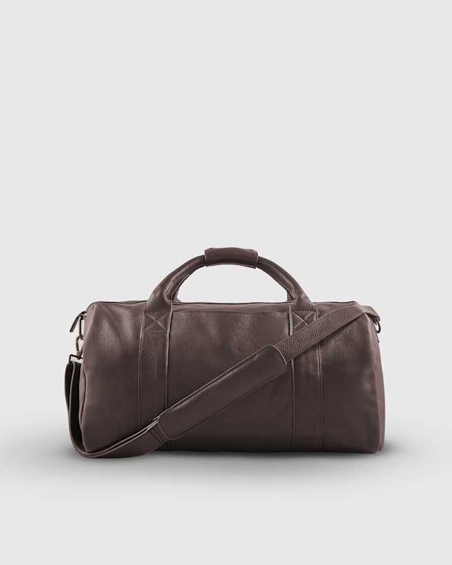 Dark Brown Nappa Leather Duffle Bag