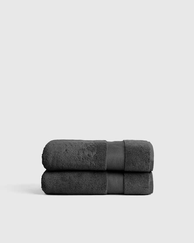 Charcoal Turkish Ultra Plush Bath Towel (Set of 2)