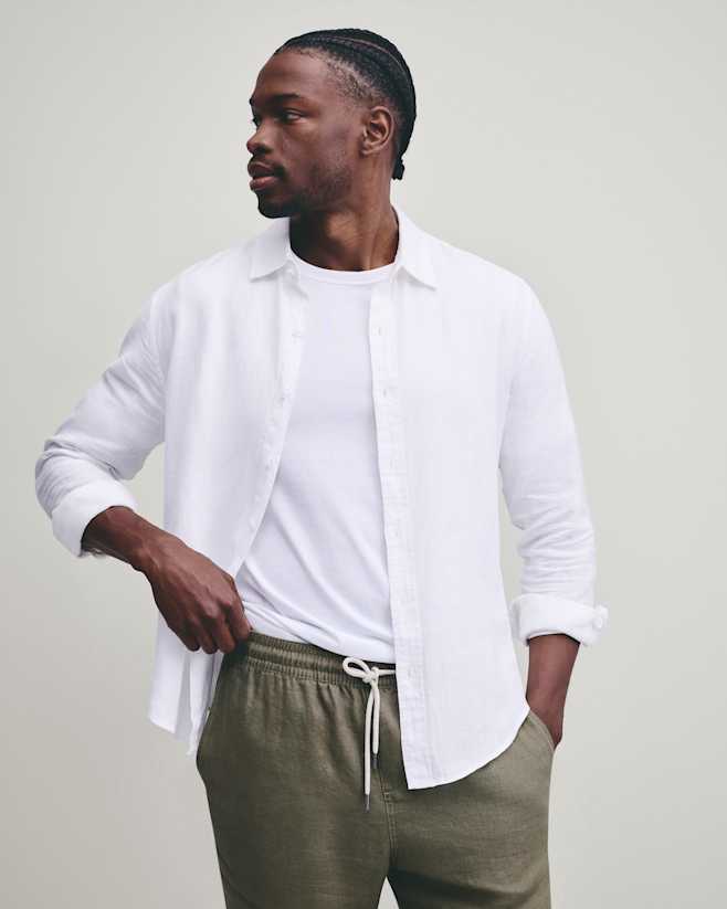 White 100% Pima Cotton Luxe Touch Pocket Tee