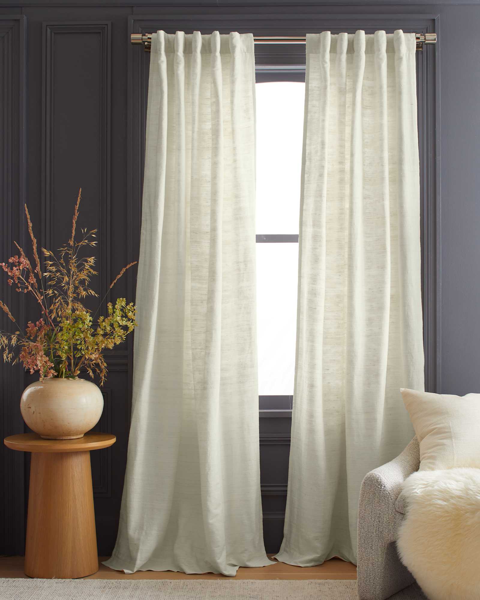 Curtains RawSilk Ivory 1328