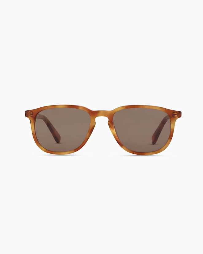 Clear Brown with Brown lens Cameron Polarized Acetate Sunglasses