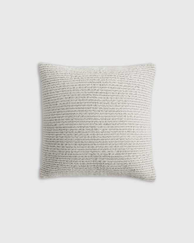 Grey Mira Textured Stripe Pillow Cover