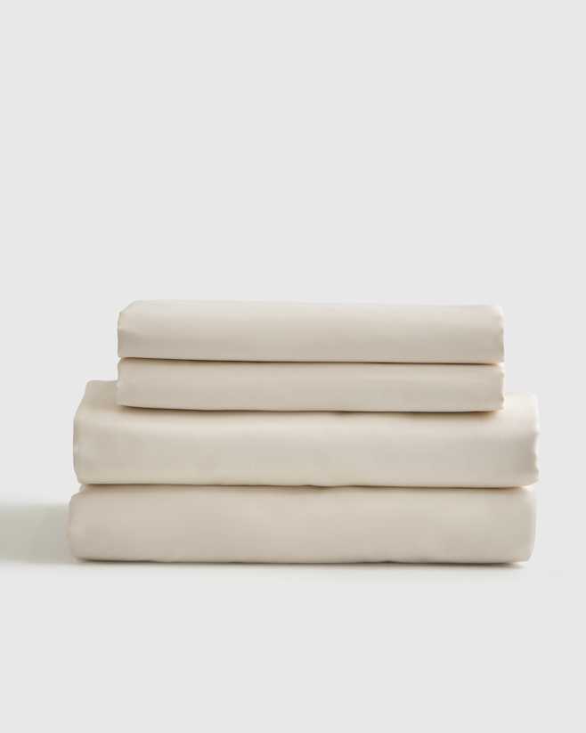 Ivory Luxury Organic Sateen Sheet Set