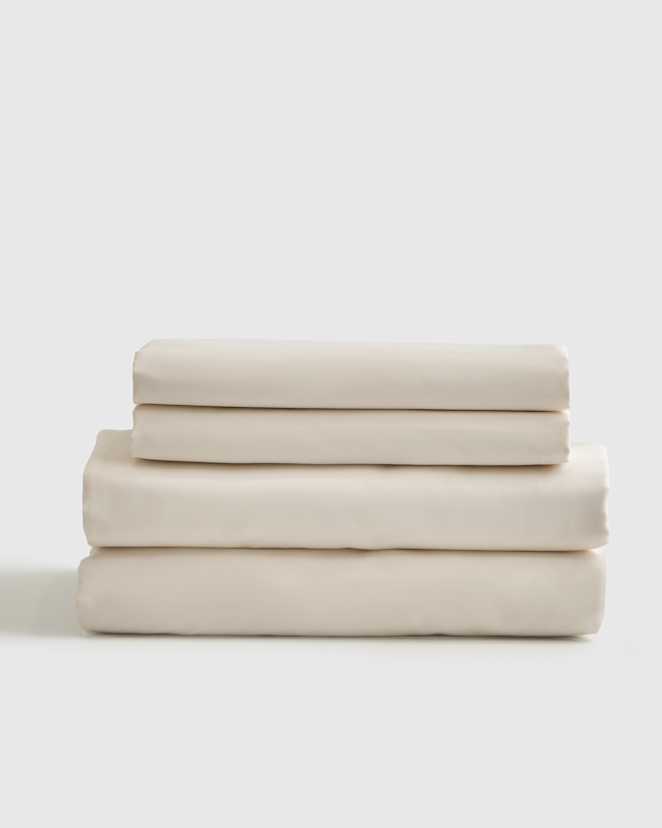 Ivory Luxury Organic Sateen Sheet Set