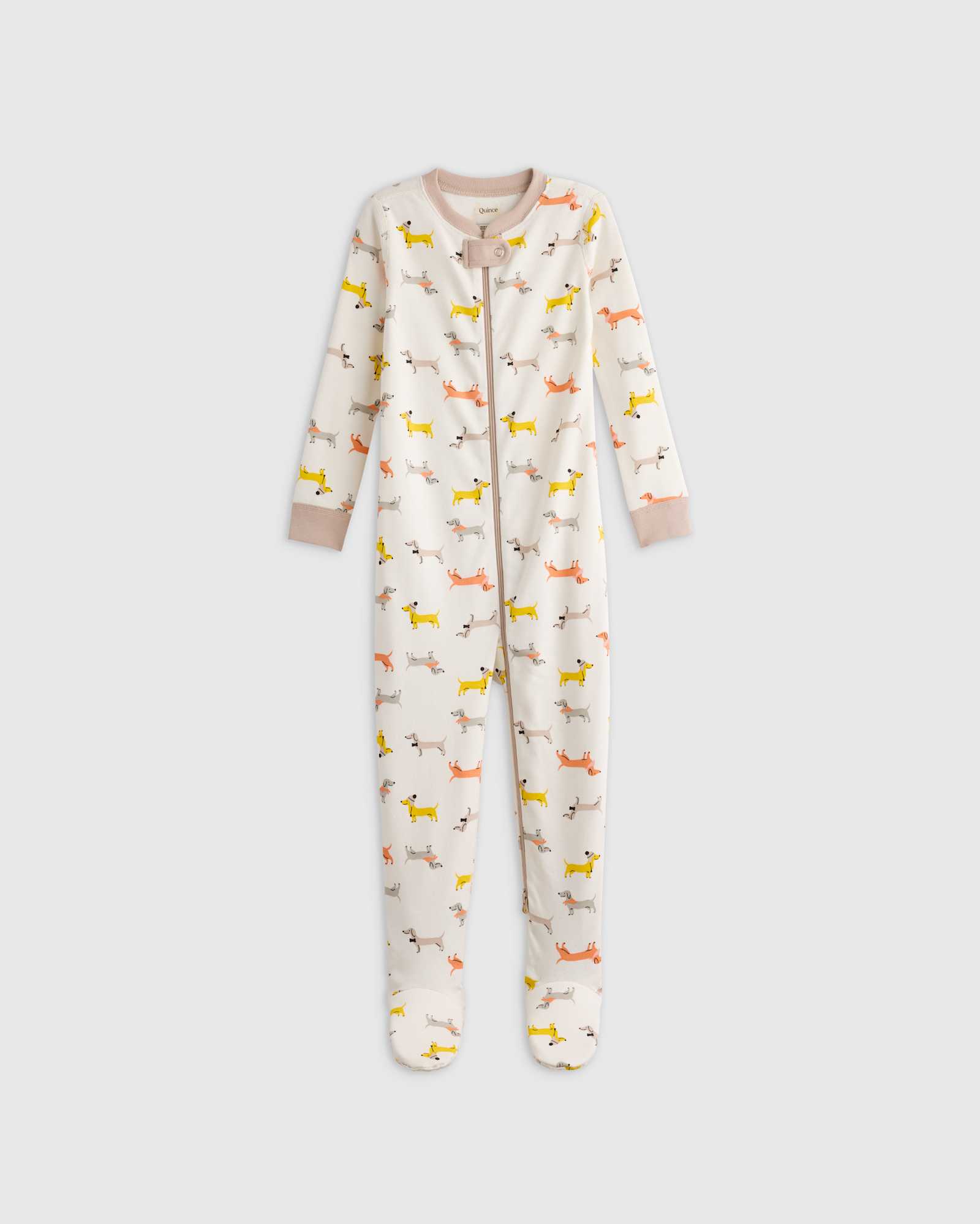 puppies 100% Organic Cotton Footie Pajama