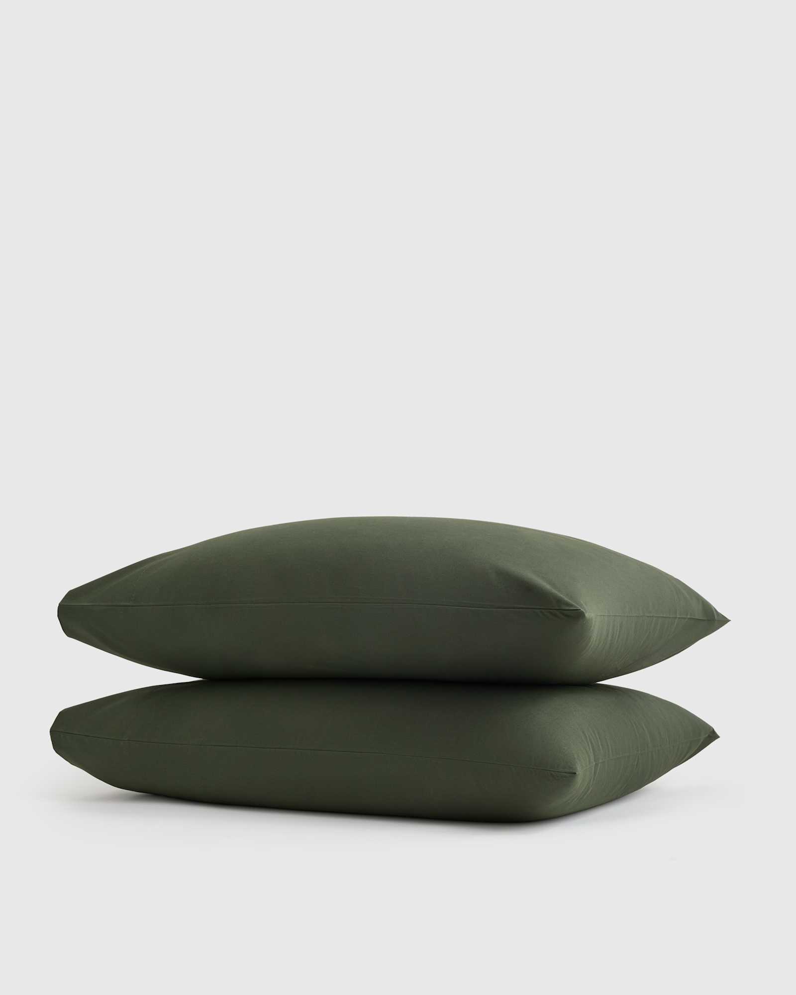 Pine Organic Crisp Percale Pillowcase Set