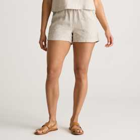 women's linen shorts subcollection tile