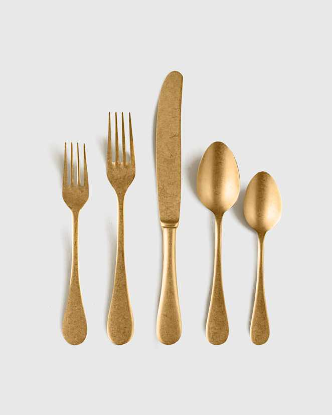 Vintage Gold Brescia Flatware 20-Pc Set