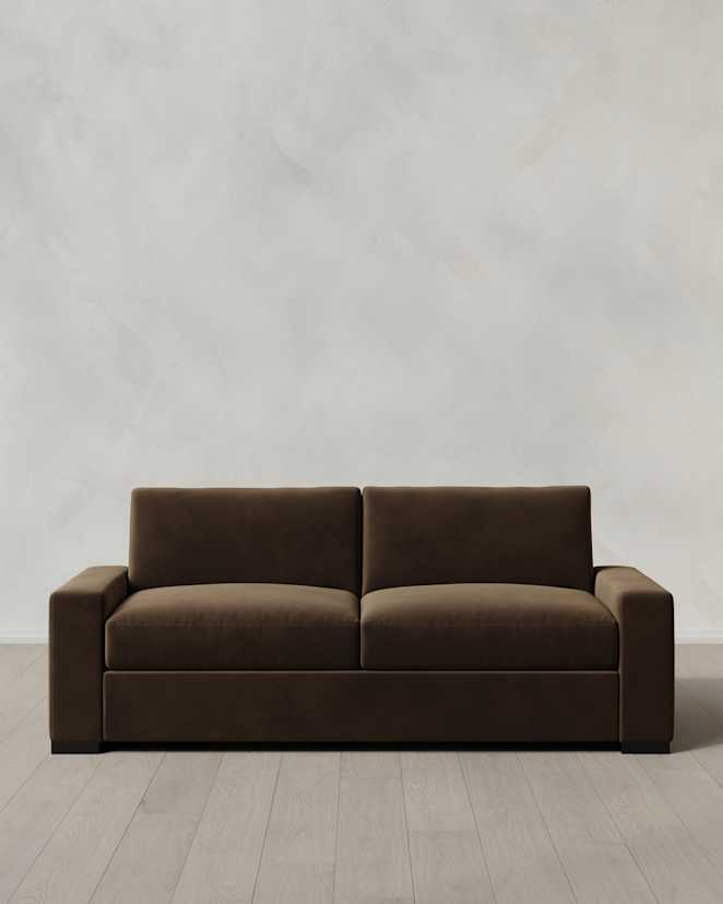 Sable Stillman Sleeper Sofa in Performance Velvet
